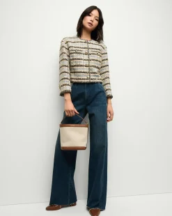 Sumira Metallic Tweed Jacket in>Veronica Beard Discount