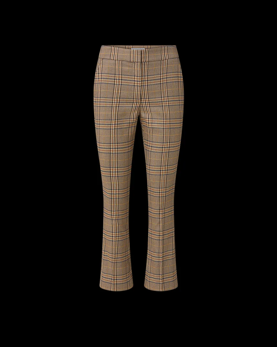 Tani High Waisted Plaid Pant in Brown Check>Veronica Beard Sale