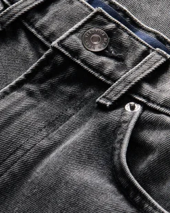 Taylor Cuffed Wide-Leg Jeans in Washed Black><noscript><img width=