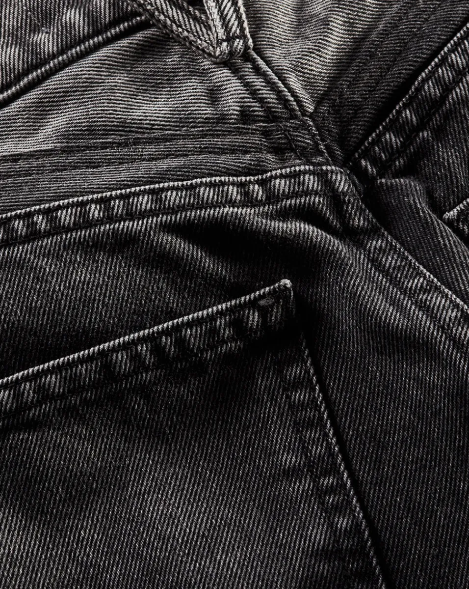 Taylor Two-Tone Cropped Wide-Leg Jean in Volcanic Stone Colorblock>Veronica Beard Clearance