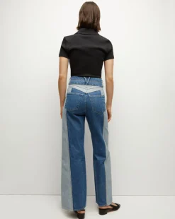 Taylor Two-Tone Wide-Leg Jean in><noscript><img width=