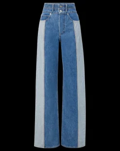 Taylor Two-Tone Wide-Leg Jean in><noscript><img width=