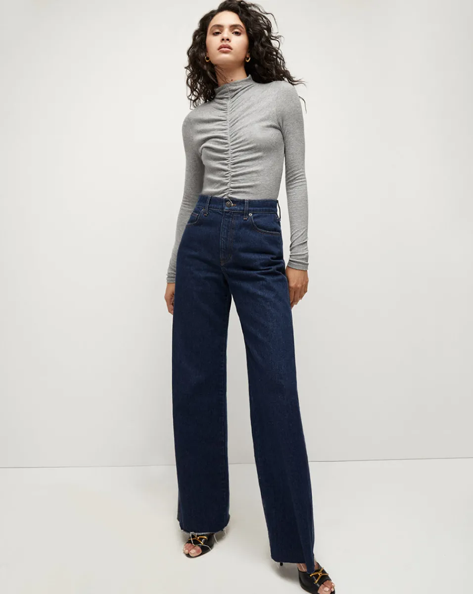 Theresa Ruched Turtleneck>Veronica Beard Discount