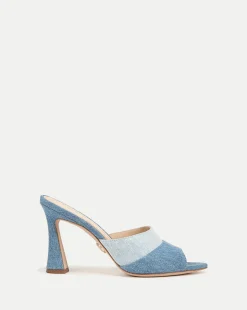Thora Denim Mule in>Veronica Beard