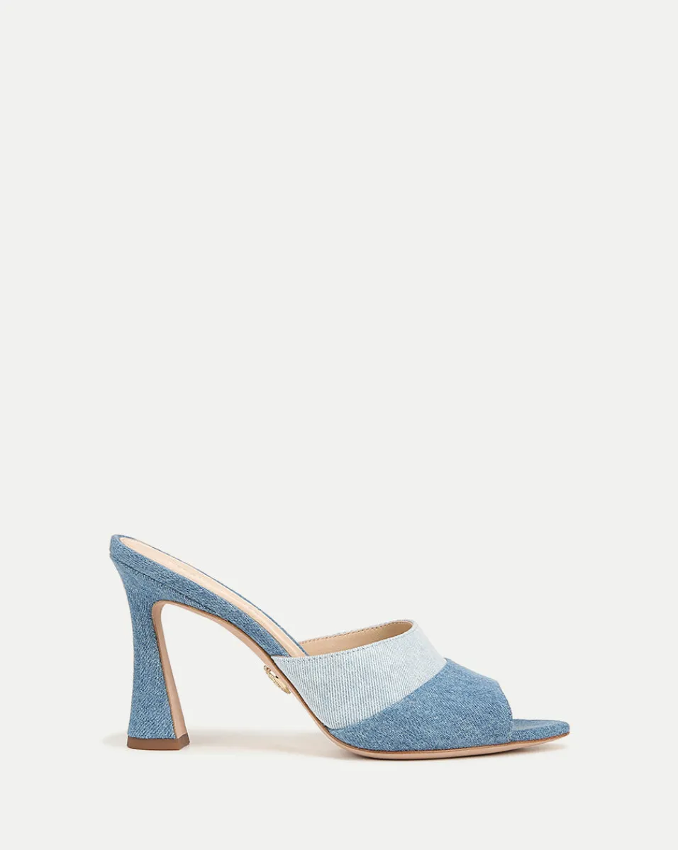 Thora Denim Mule in>Veronica Beard
