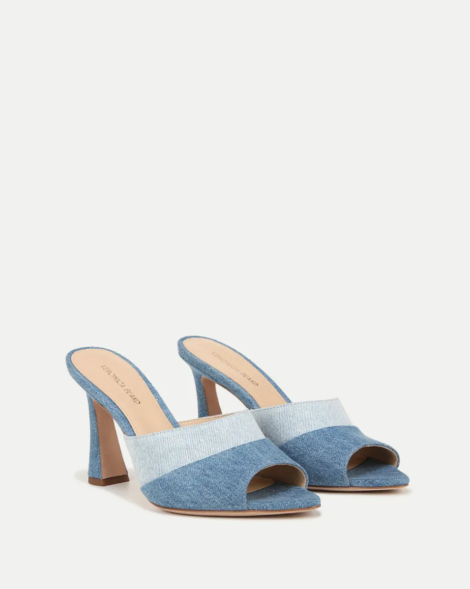 Thora Denim Mule in>Veronica Beard