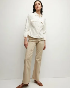 Tivi Denim Shirt in>Veronica Beard Discount