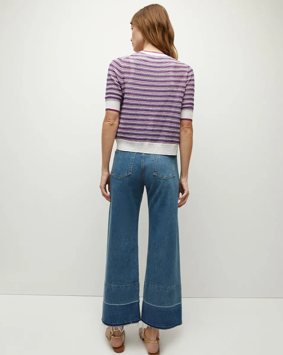 Varia Striped Knit Cardigan>Veronica Beard Online