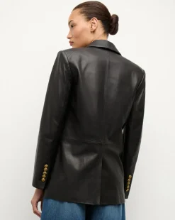 Vega Leather Dickey Jacket in><noscript><img width=