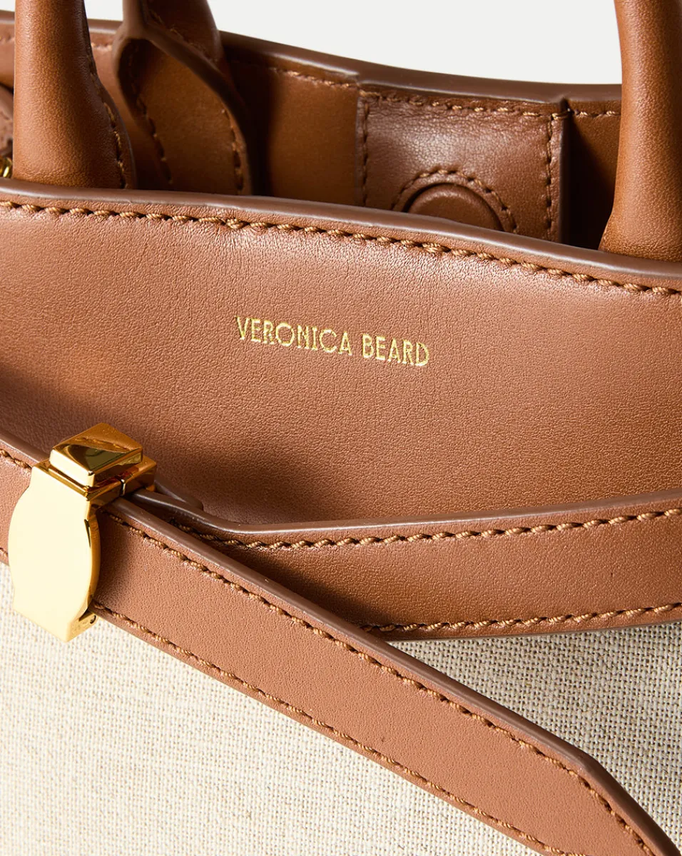 Canvas Dash Bag in Linen & Tan>Veronica Beard Best