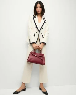 Dash Bag in Burgundy Leather>Veronica Beard Online