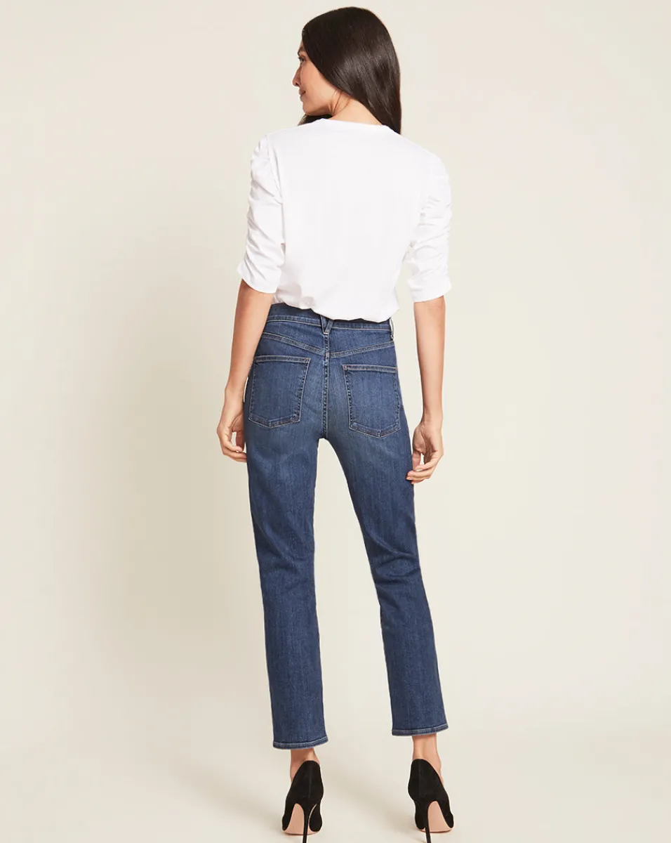 Waldorf Ruched-Sleeve Tee>Veronica Beard Discount