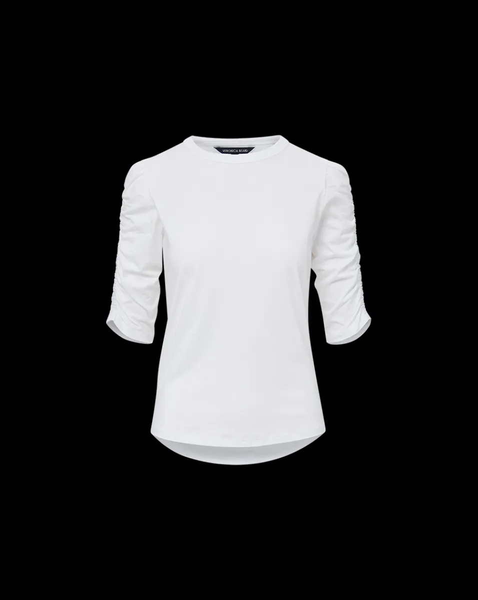 Waldorf Ruched-Sleeve Tee>Veronica Beard Discount