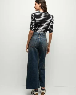 Waldorf Ruched-Sleeve Tee in><noscript><img width=