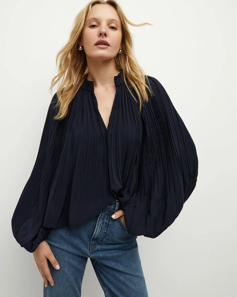 Walker Pleated Top in>Veronica Beard Online