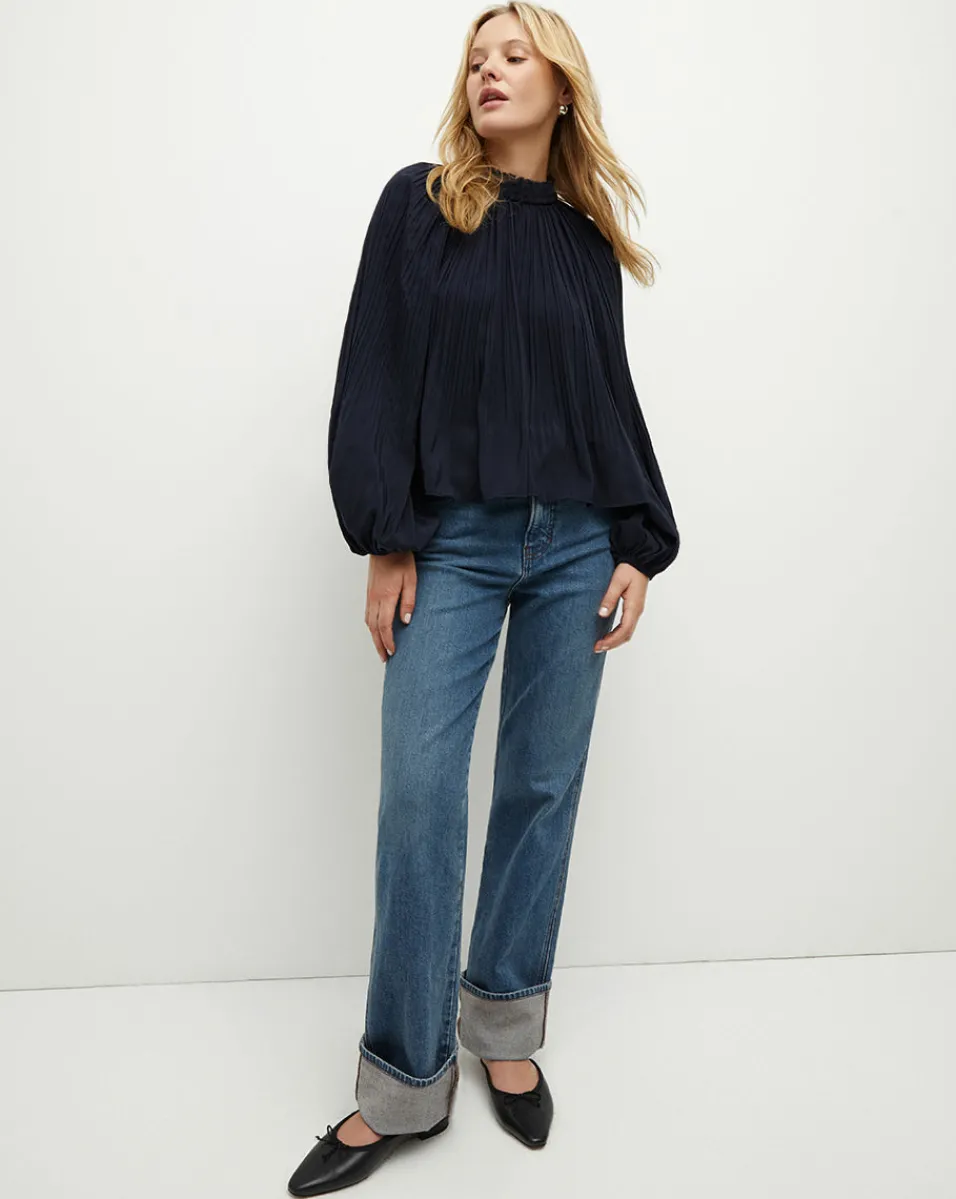 Walker Pleated Top in>Veronica Beard Online