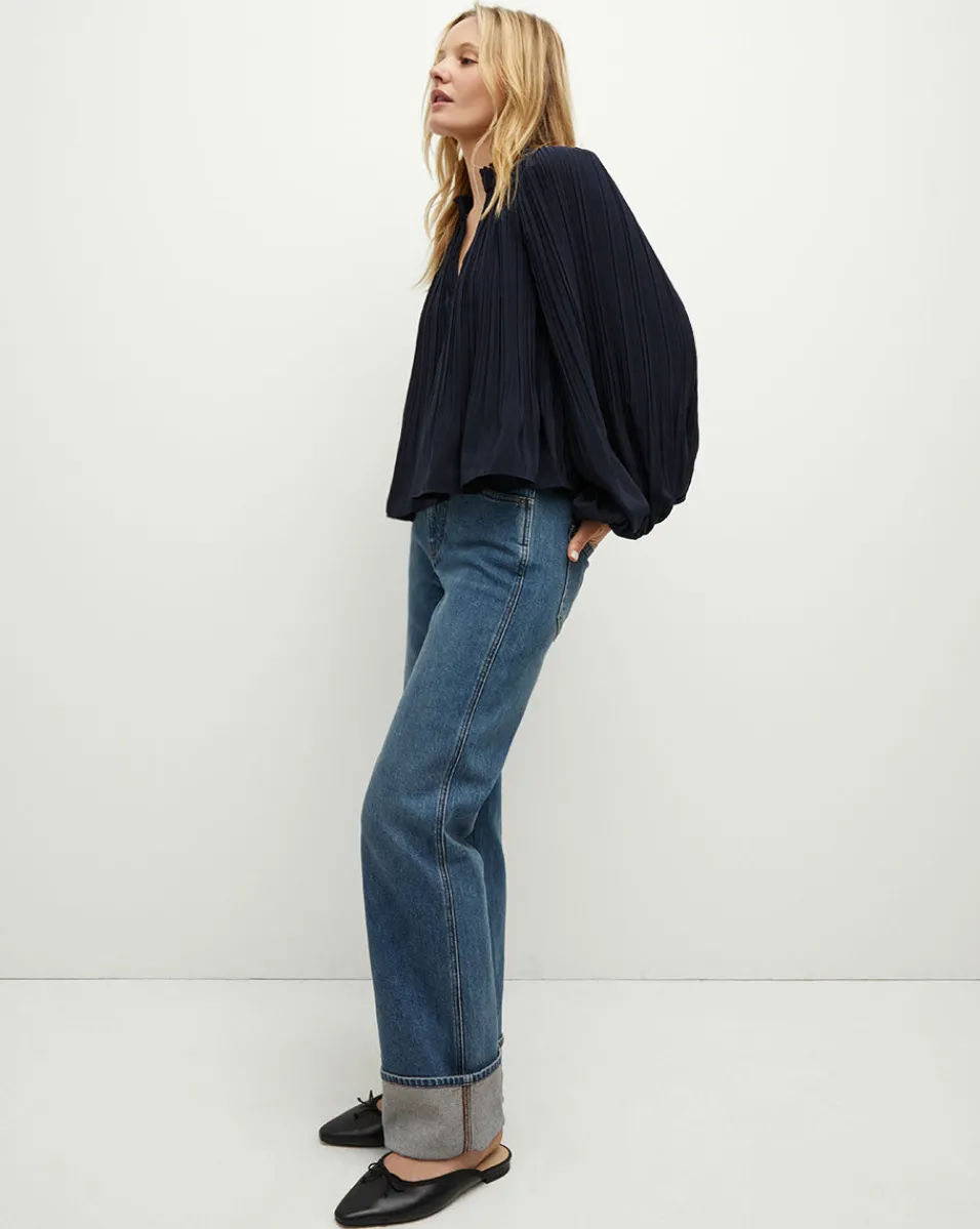 Walker Pleated Top in>Veronica Beard Online