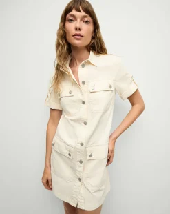 Warren Mini Shirtdress in>Veronica Beard Hot