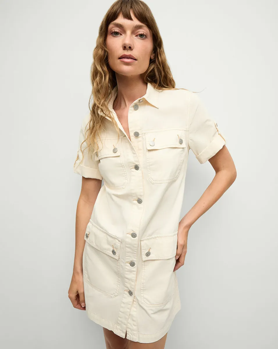 Warren Mini Shirtdress in>Veronica Beard Hot