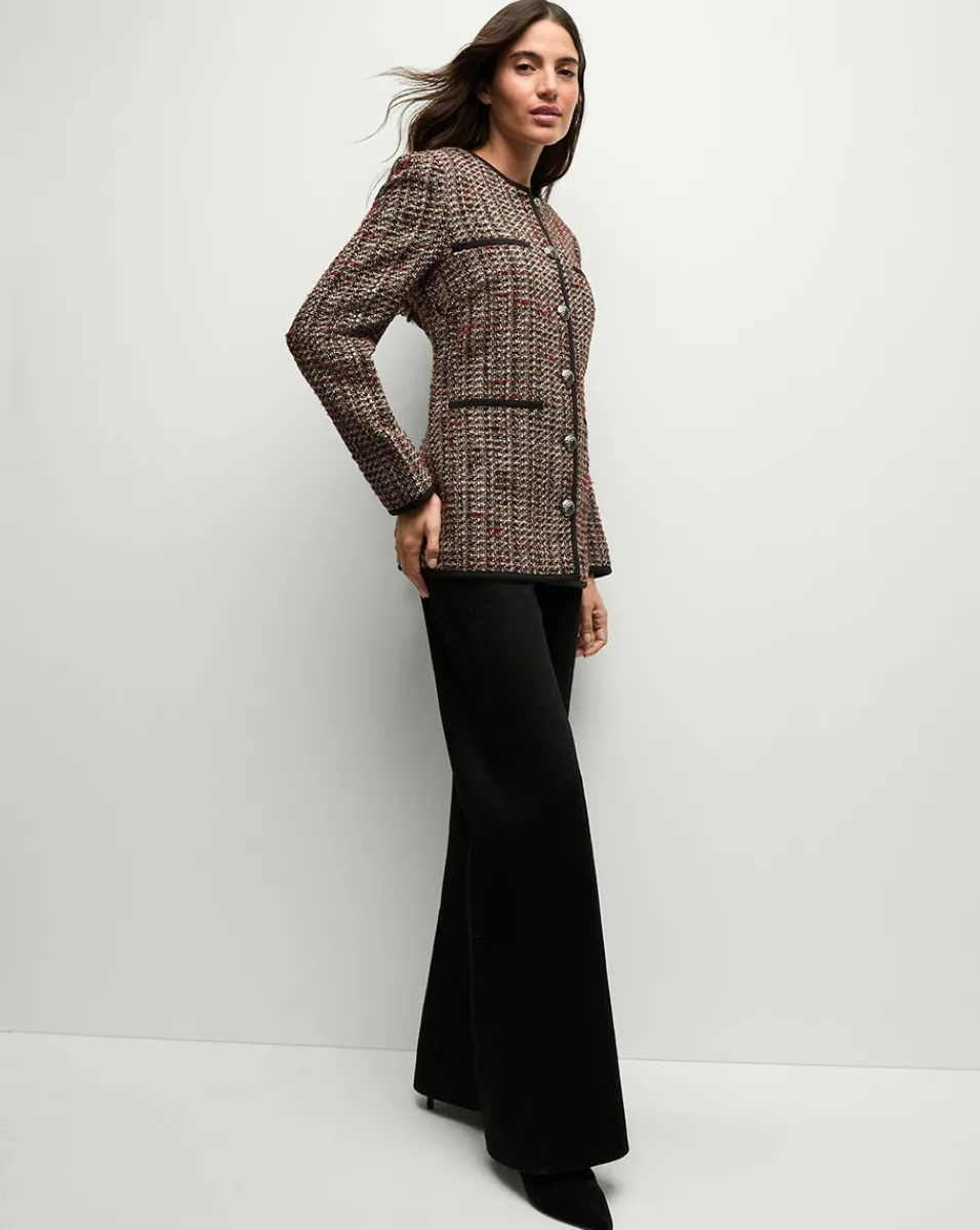 Watkins Dickey Jacket in Grey Multi>Veronica Beard Online