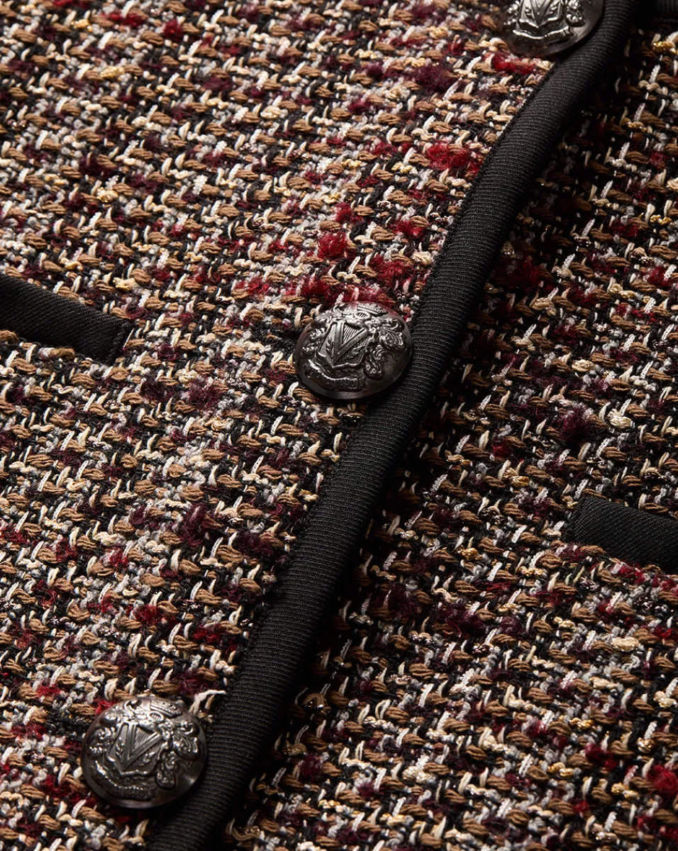 Watkins Dickey Jacket in Grey Multi>Veronica Beard Online