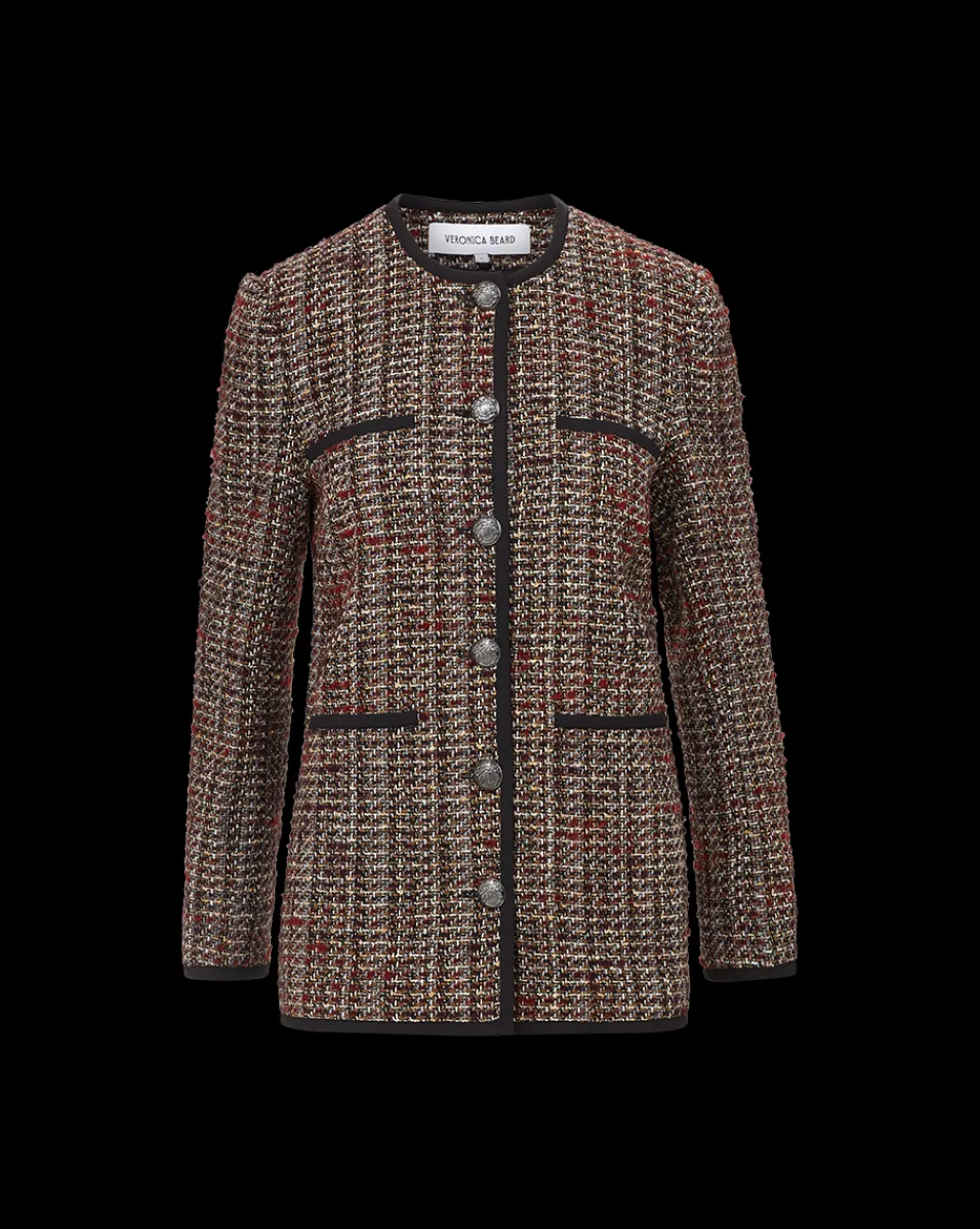 Watkins Dickey Jacket in Grey Multi>Veronica Beard Online