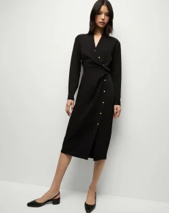 Wright Midi Dress in | Shirt Dress>Veronica Beard Sale